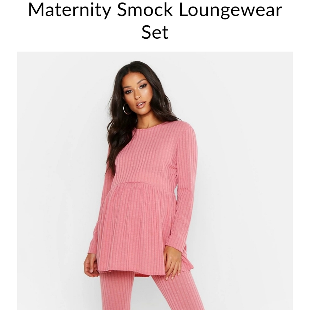 Maternity Smock Matching Loungewear Set
